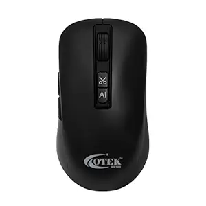 OTEK BM09 Smart AI Mouse Voice & Text Translation, Voice Recognition & Typing, OCR Screenshot, 100 Languages, AI PPT Creation, AI Excel, Adjustable DPI, Windows & MacOS, Multi-Connectivity (Black)
